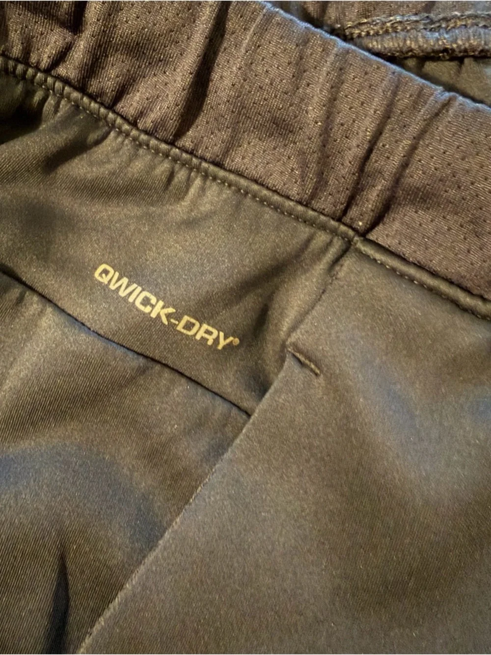 Layer 8 Mens Qwick-Dry Athletic Jogger Pants‎ Black Size M Zipper Ankle Training